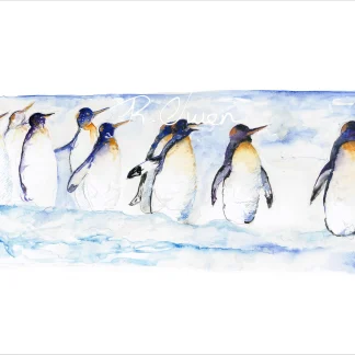 10 Penguins by Welsh artist Rhian Owen