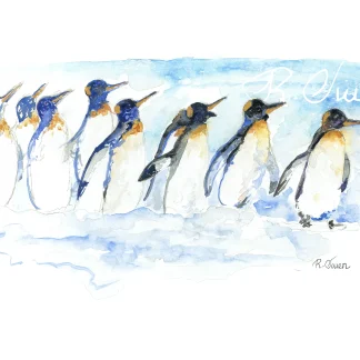 Penguin by Welsh artist Rhian Owen